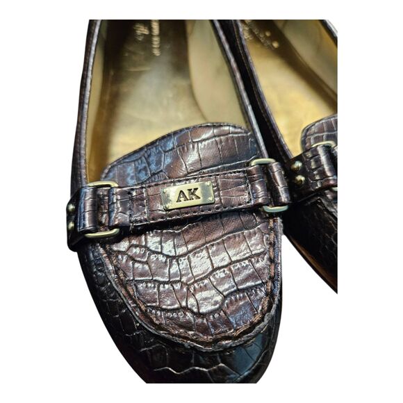Anne Klein Bronze Textured Loafers Womens size 10 - Picture 6 of 7